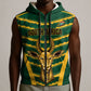 South Africa 2026 Rugby Custom Sleeveless Zip Hoodie Bokke Go Champions