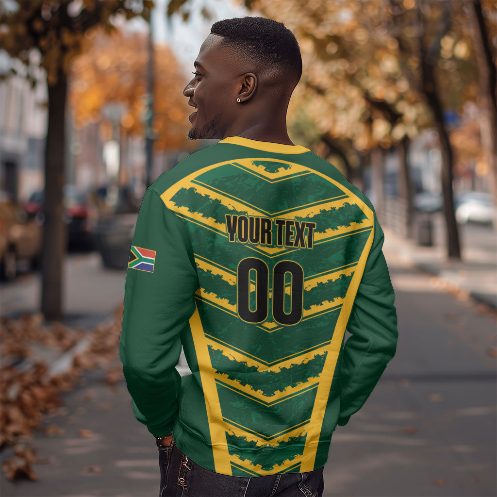 South Africa 2026 Rugby Custom Sweatshirt Bokke Go Champions
