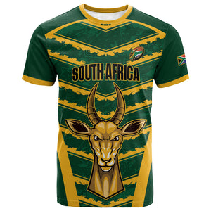 South Africa 2026 Rugby Custom T shirt Bokke Go Champions