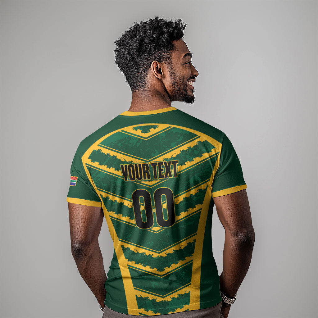 South Africa 2026 Rugby Custom T shirt Bokke Go Champions