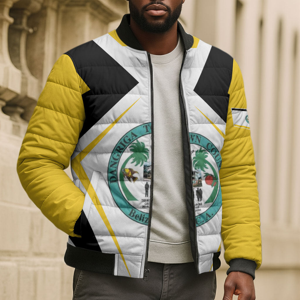 Dangriga The Culture Capital Bomber Puffer Jacket Garifuna Proud
