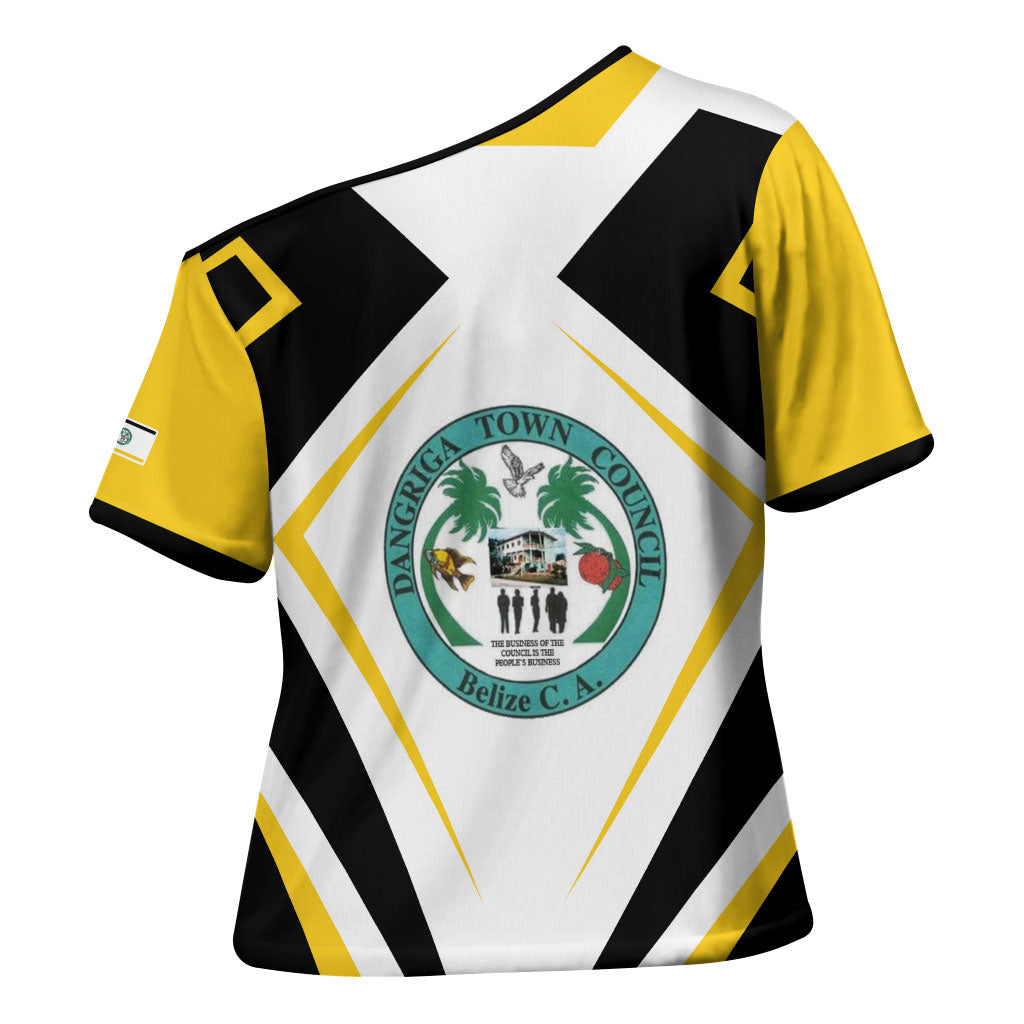 Dangriga The Culture Capital Cross Shoulder Shirt Garifuna Proud