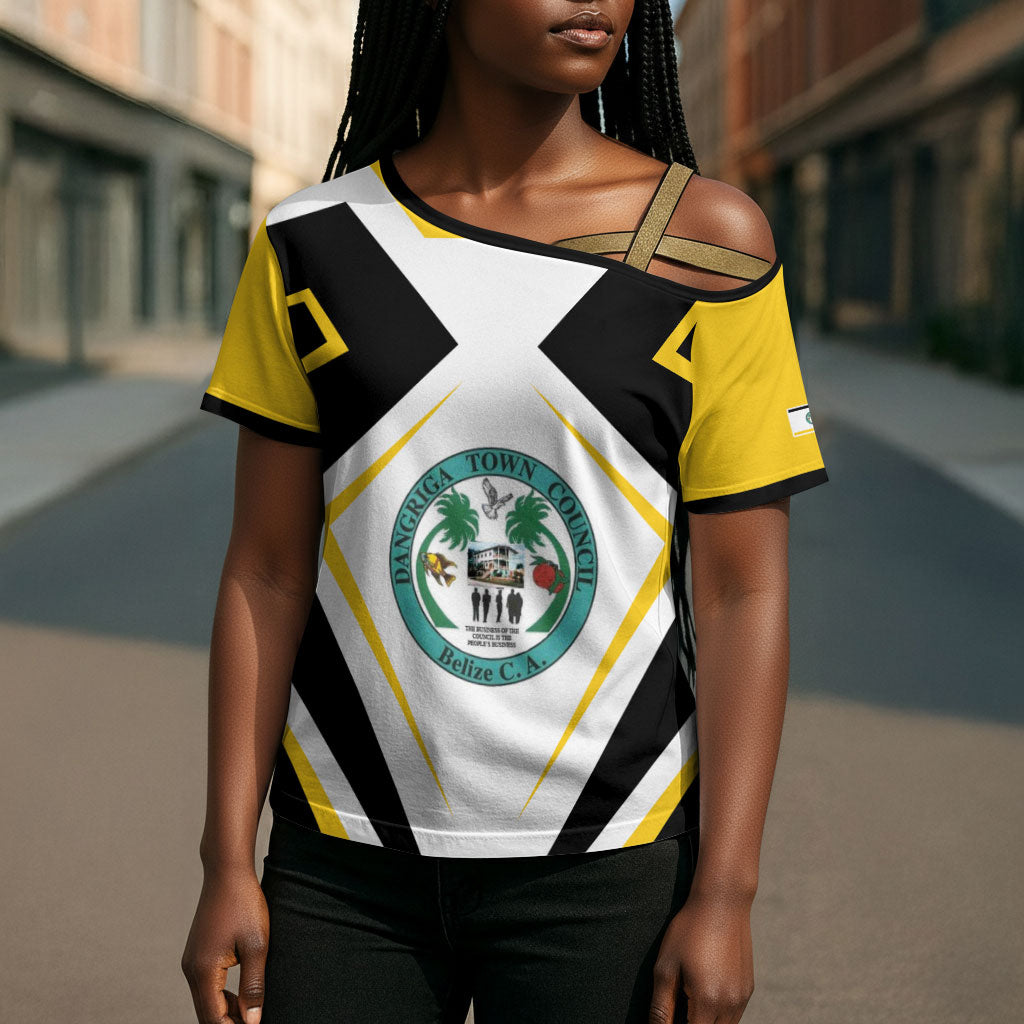 Dangriga The Culture Capital Cross Shoulder Shirt Garifuna Proud