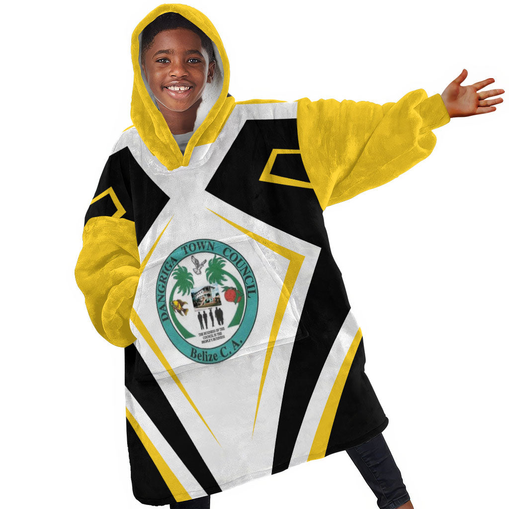 Dangriga The Culture Capital Kid Wearable Blanket Hoodie Garifuna Proud