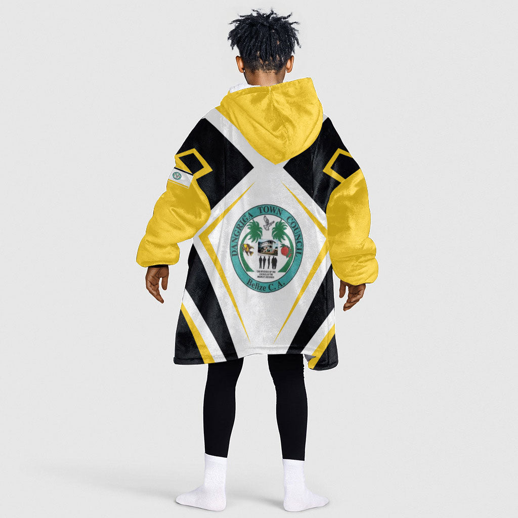 Dangriga The Culture Capital Kid Wearable Blanket Hoodie Garifuna Proud