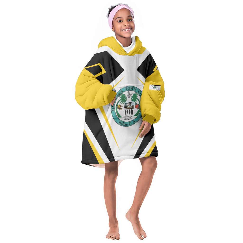 Dangriga The Culture Capital Kid Wearable Blanket Hoodie Garifuna Proud