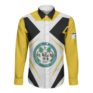 Dangriga The Culture Capital Long Sleeve Button Shirt Garifuna Proud