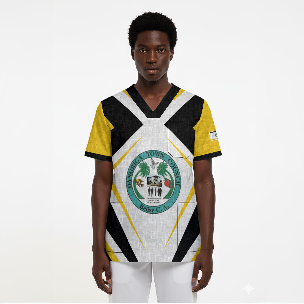 Dangriga The Culture Capital Scrub Top Garifuna Proud