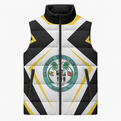 Dangriga The Culture Capital Sleeveless Puffer Jacket Garifuna Proud