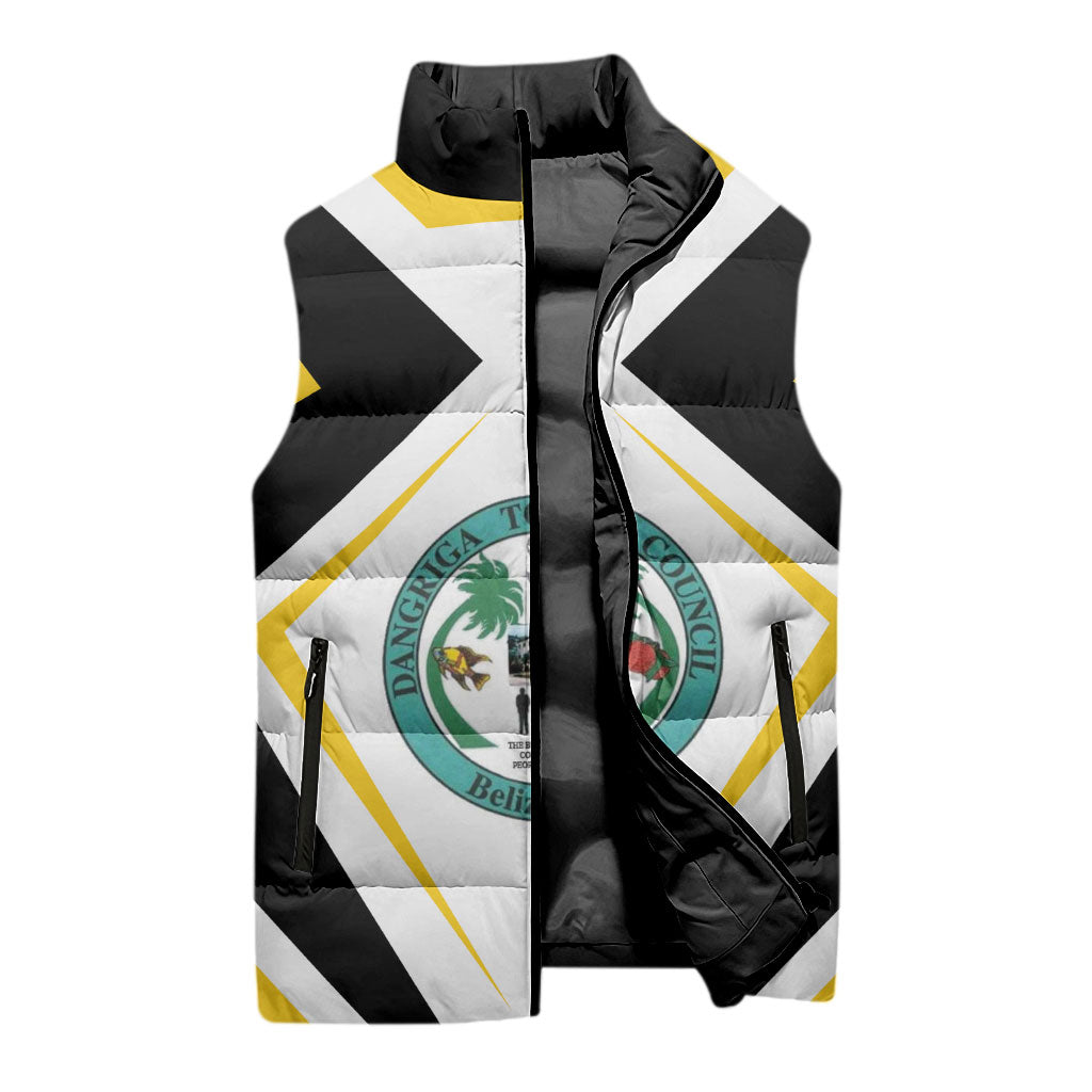 Dangriga The Culture Capital Sleeveless Puffer Jacket Garifuna Proud