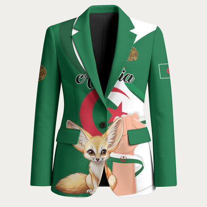 Personalized Algeria Fennec Fox Blazer Happy Independence Day