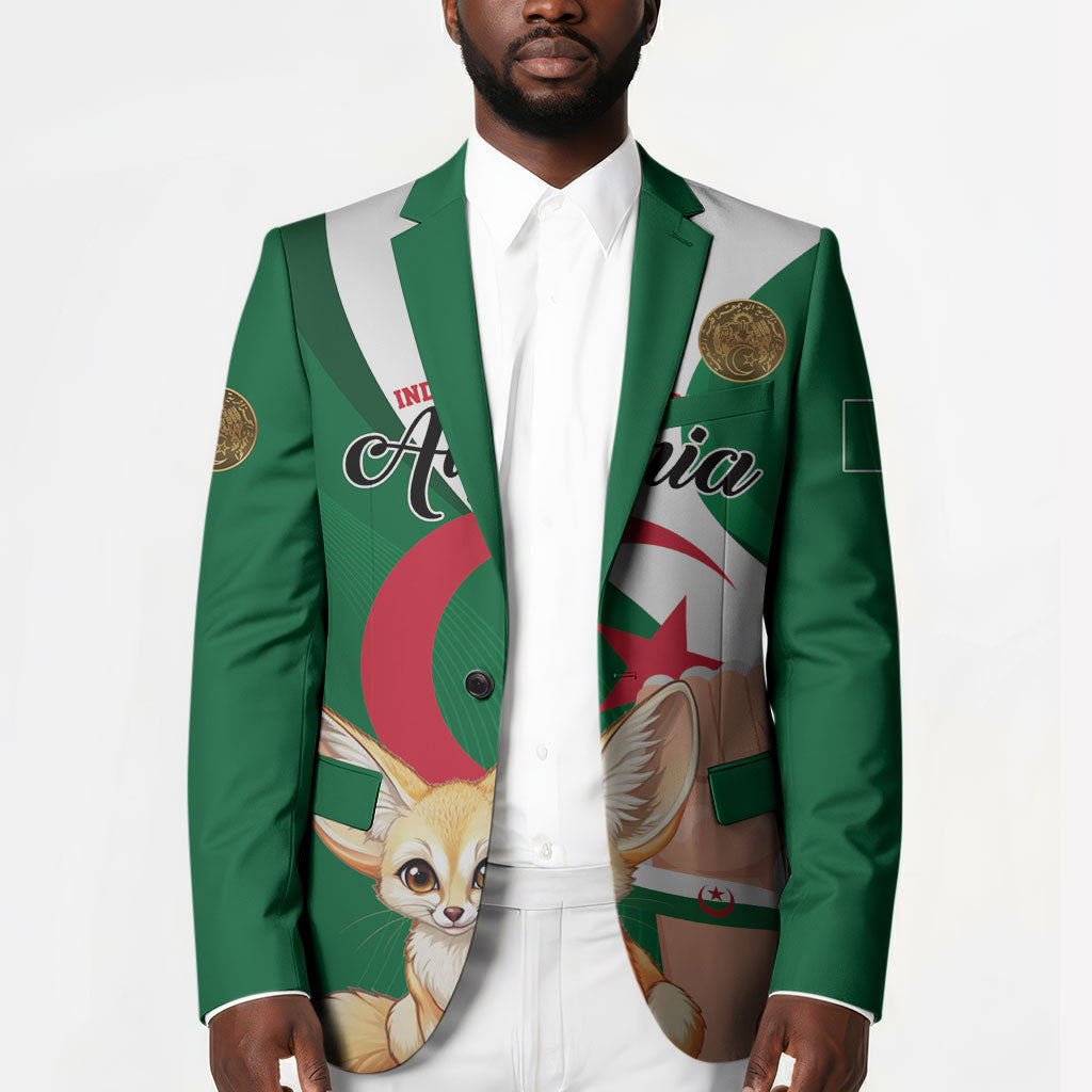 Personalized Algeria Fennec Fox Blazer Happy Independence Day