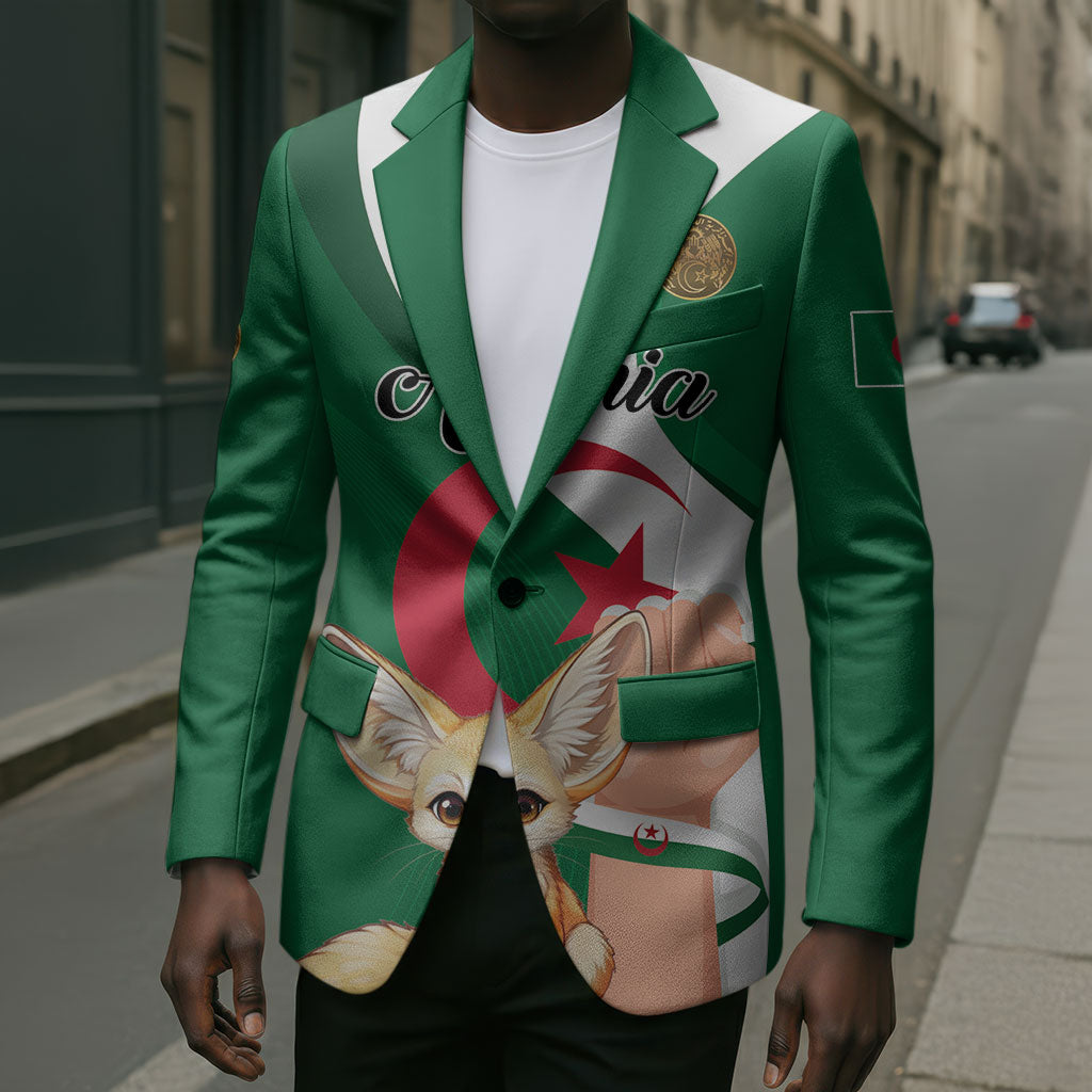 Personalized Algeria Fennec Fox Blazer Happy Independence Day