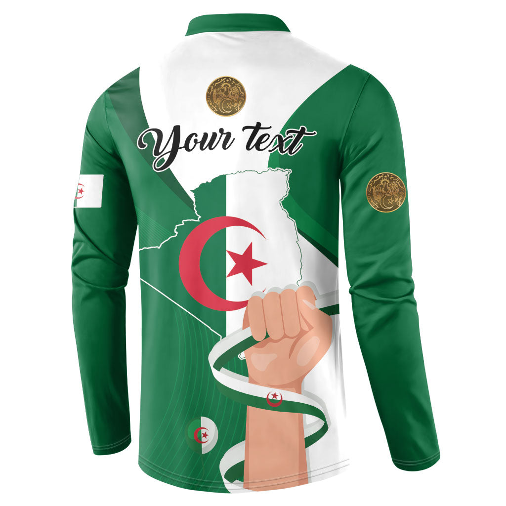Personalized Algeria Fennec Fox Button Sweatshirt Happy Independence Day