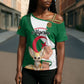 Personalized Algeria Fennec Fox Cross Shoulder Shirt Happy Independence Day