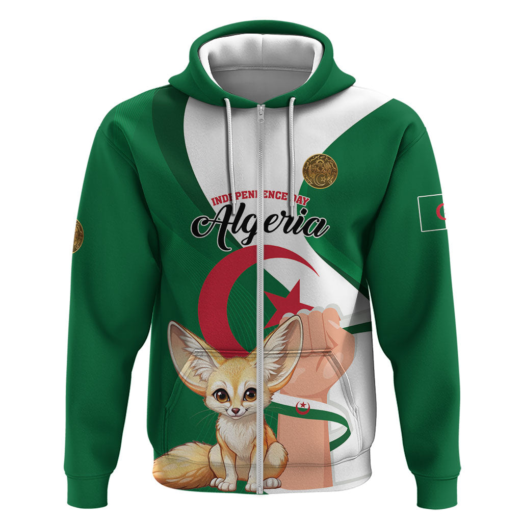 Personalized Algeria Fennec Fox Hoodie Happy Independence Day