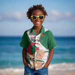 Personalized Algeria Fennec Fox Kid Hawaiian Shirt Happy Independence Day
