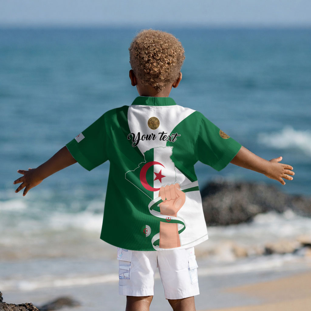 Personalized Algeria Fennec Fox Kid Hawaiian Shirt Happy Independence Day