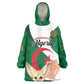 Personalized Algeria Fennec Fox Kid Wearable Blanket Hoodie Happy Independence Day