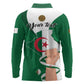 Personalized Algeria Fennec Fox Long Sleeve Polo Shirt Happy Independence Day