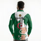 Personalized Algeria Fennec Fox Long Sleeve Polo Shirt Happy Independence Day