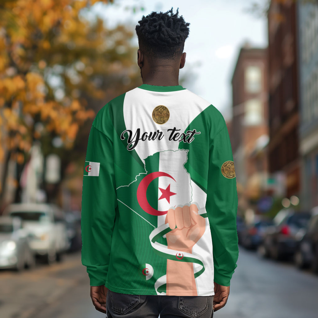 Personalized Algeria Fennec Fox Long Sleeve Shirt Happy Independence Day