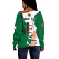 Personalized Algeria Fennec Fox Off Shoulder Sweater Happy Independence Day