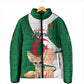 Personalized Algeria Fennec Fox Padded Jacket Happy Independence Day