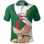 Personalized Algeria Fennec Fox Polo Shirt Happy Independence Day