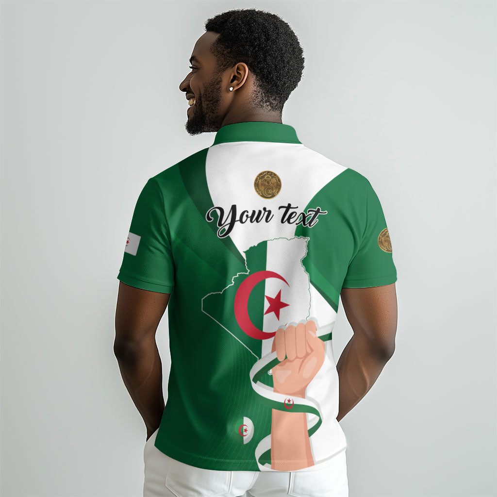 Personalized Algeria Fennec Fox Polo Shirt Happy Independence Day