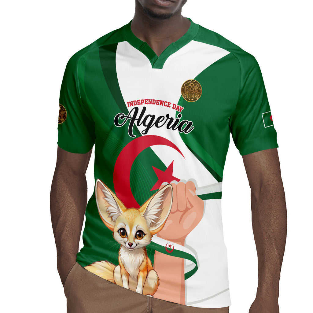 Personalized Algeria Fennec Fox Rugby Jersey Happy Independence Day