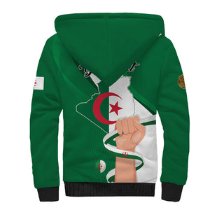 Personalized Algeria Fennec Fox Sherpa Hoodie Happy Independence Day