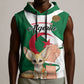 Personalized Algeria Fennec Fox Sleeveless Hoodie Happy Independence Day