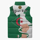 Personalized Algeria Fennec Fox Sleeveless Puffer Jacket Happy Independence Day