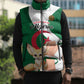 Personalized Algeria Fennec Fox Sleeveless Puffer Jacket Happy Independence Day