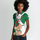 Personalized Algeria Fennec Fox Women Polo Shirt Happy Independence Day