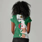 Personalized Algeria Fennec Fox Women V-Neck T-Shirt Happy Independence Day