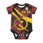 Personalized Angola Samakaka Pattern Baby Onesie Happy Independence Day