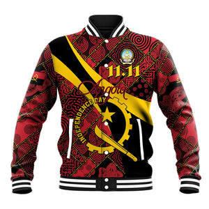 Personalized Angola Samakaka Pattern Baseball Jacket Happy Independence Day