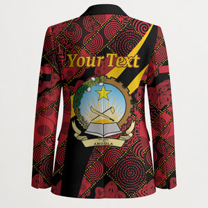 Personalized Angola Samakaka Pattern Blazer Happy Independence Day