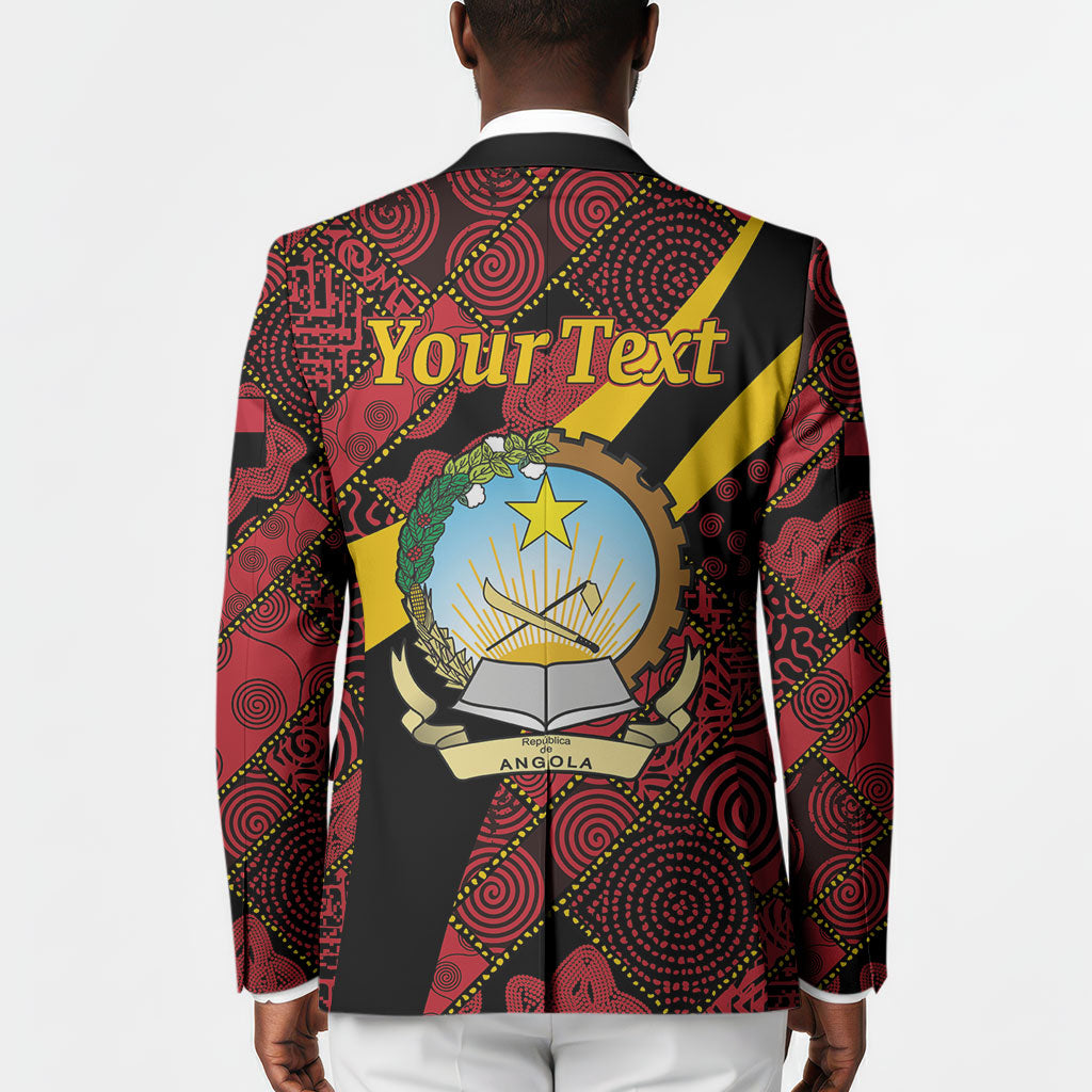 Personalized Angola Samakaka Pattern Blazer Happy Independence Day