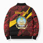 Personalized Angola Samakaka Pattern Bomber Puffer Jacket Happy Independence Day