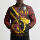 Personalized Angola Samakaka Pattern Bomber Puffer Jacket Happy Independence Day