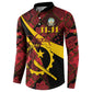 Personalized Angola Samakaka Pattern Button Sweatshirt Happy Independence Day