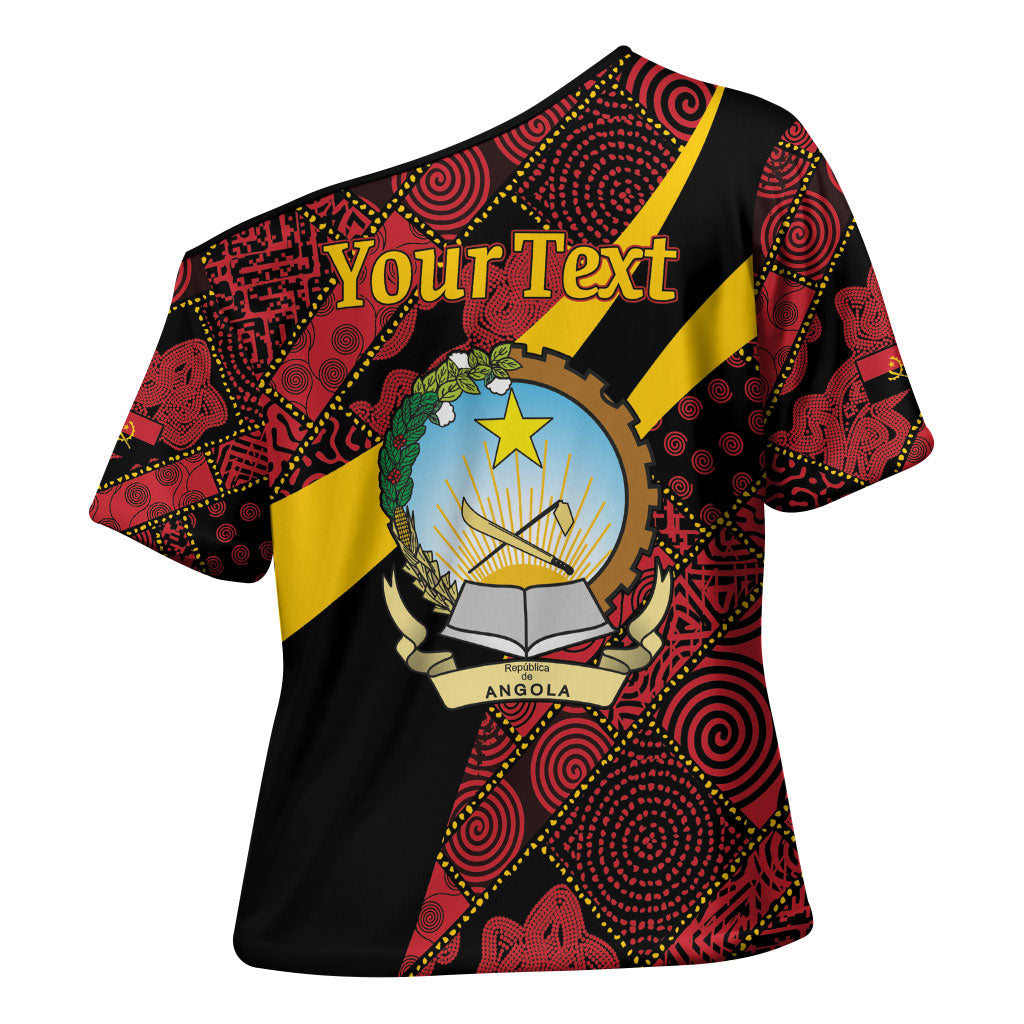Personalized Angola Samakaka Pattern Cross Shoulder Shirt Happy Independence Day