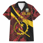 Personalized Angola Samakaka Pattern Hawaiian Shirt Happy Independence Day