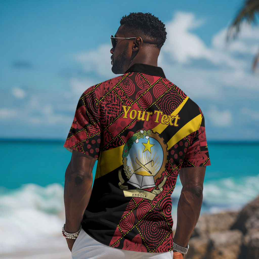 Personalized Angola Samakaka Pattern Hawaiian Shirt Happy Independence Day