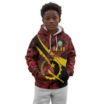 Personalized Angola Samakaka Pattern Kid Hoodie Happy Independence Day