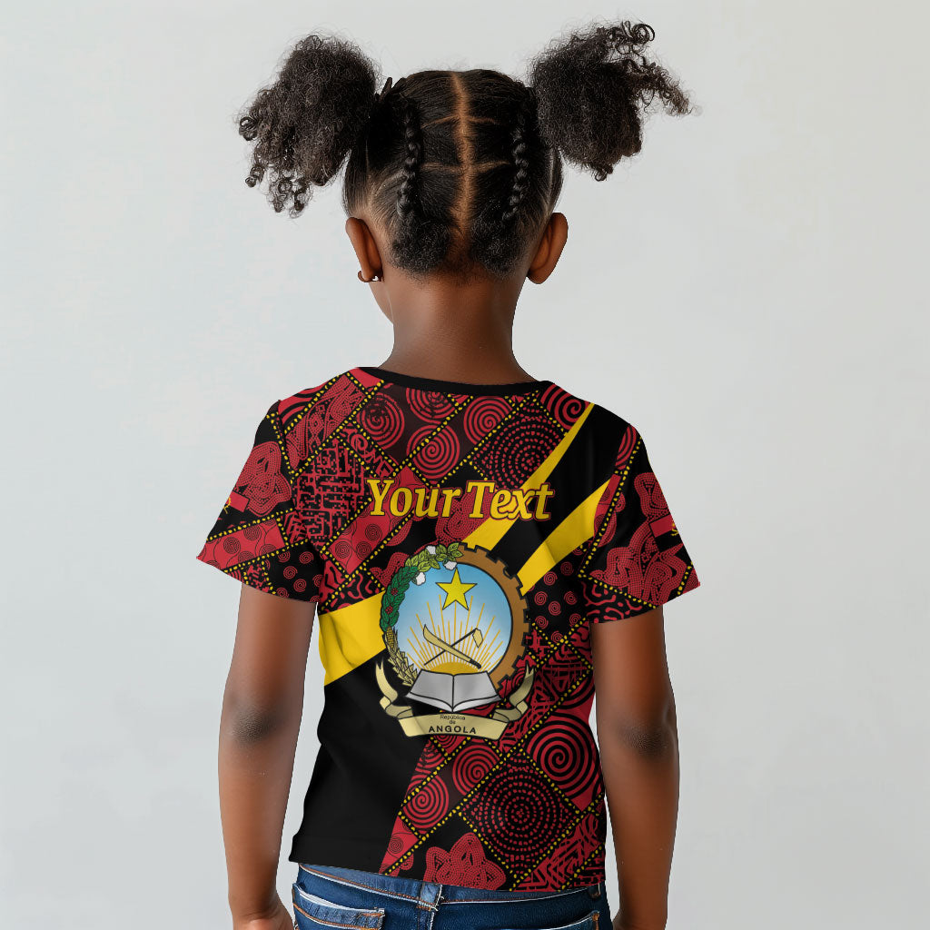 Personalized Angola Samakaka Pattern Kid T shirt Happy Independence Day