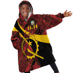 Personalized Angola Samakaka Pattern Kid Wearable Blanket Hoodie Happy Independence Day
